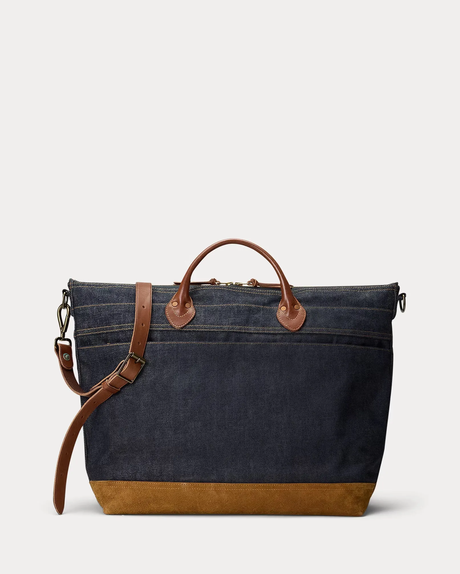 RRL Leather-Trim Indigo Denim Tote sold by Cave and Post product image thumbnail 3