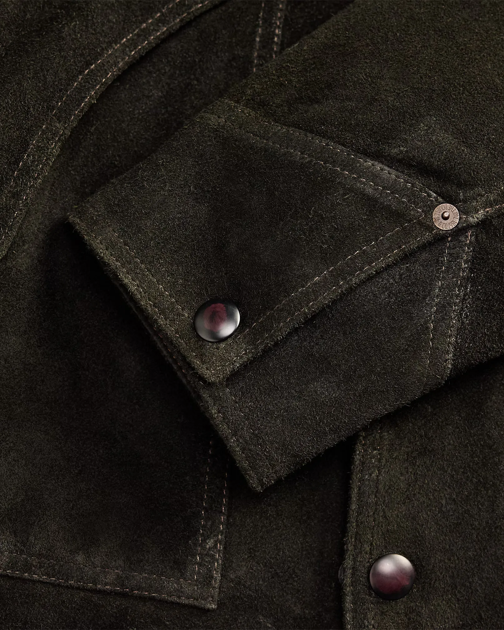 RRL Shearling-Collar Suede Western Jacket sold by Cave and Post product image thumbnail 5