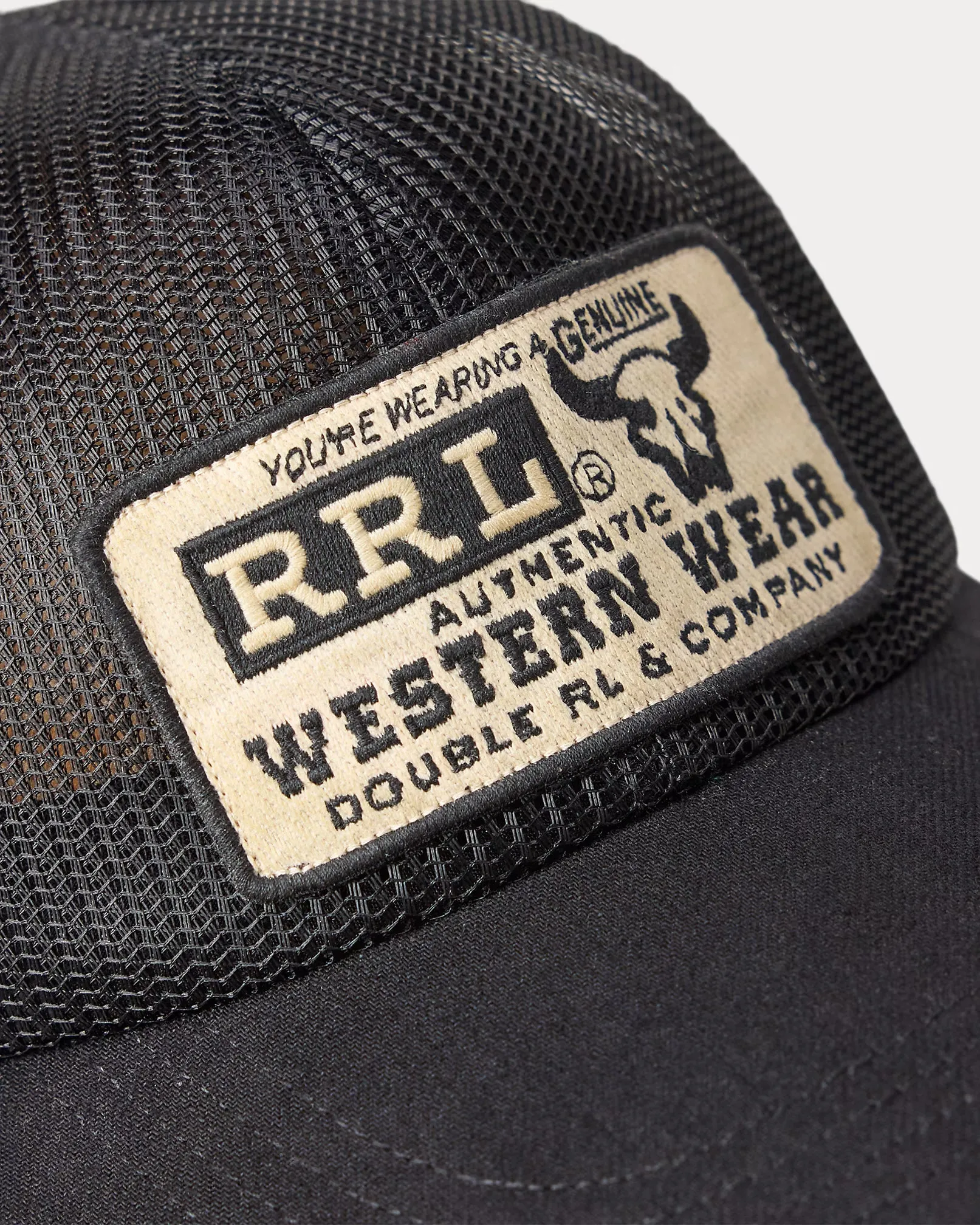 RRL Denim-Bill Mesh Trucker Cap sold by Cave and Post product image thumbnail 3