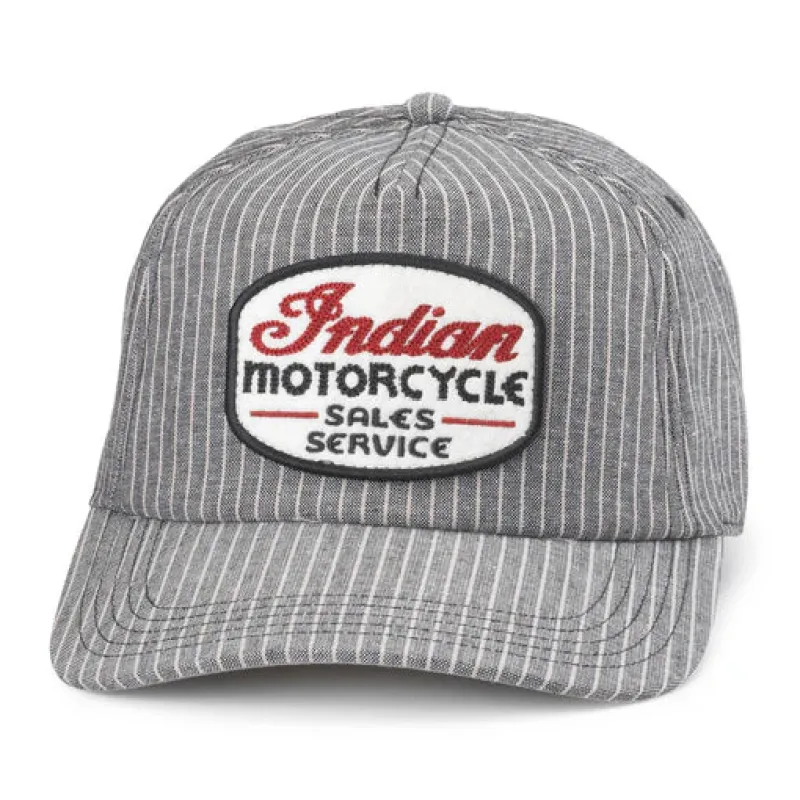 Indian Motorcycle Tulsa Hat-Charcoal/Ivory sold by Cave and Post