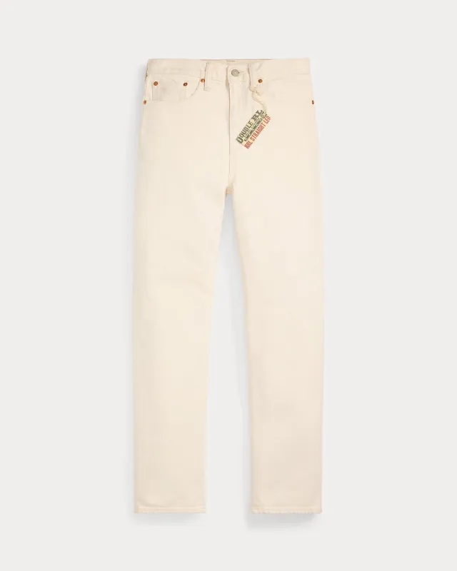 RRL Straight Leg Fit Seeded Natural Jean sold by Cave and Post