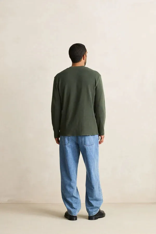 Classic Waffle Knit - Forest Green sold by Cave and Post product image thumbnail 3