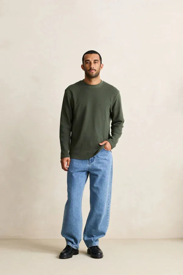 Classic Waffle Knit - Forest Green sold by Cave and Post product image thumbnail 2