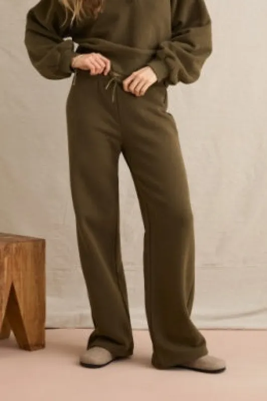 Everyday Fleece Pant - Dark Olive sold by Cave and Post
