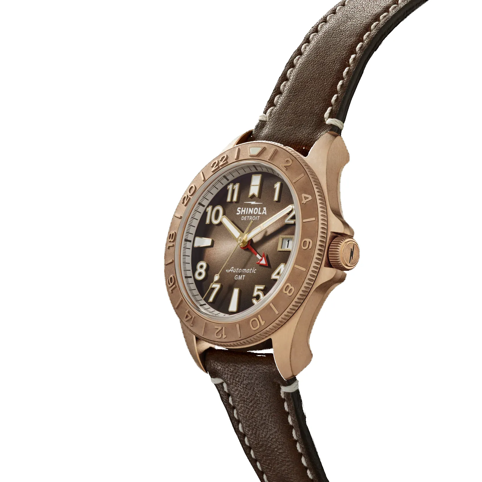 Shinola Bronze Monster GMT Automatic Watch 40mm sold by Cave and Post product image thumbnail 2