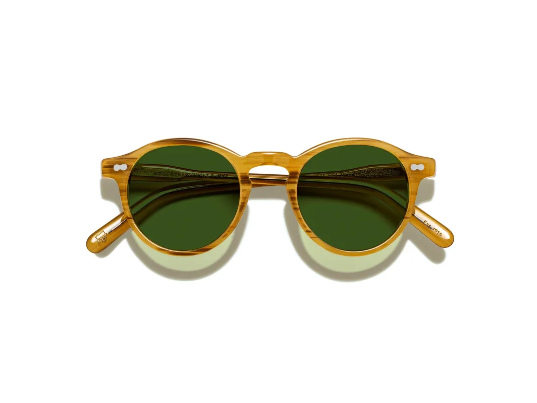 MILTZEN SUN (Blonde Calibar Green Lenses) made by MOSCOT