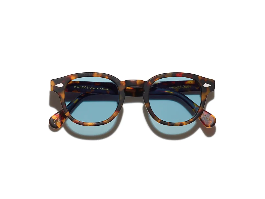 LEMTOSH SUN (Matte Tortoise Blue Lenses) sold by Cave and Post
