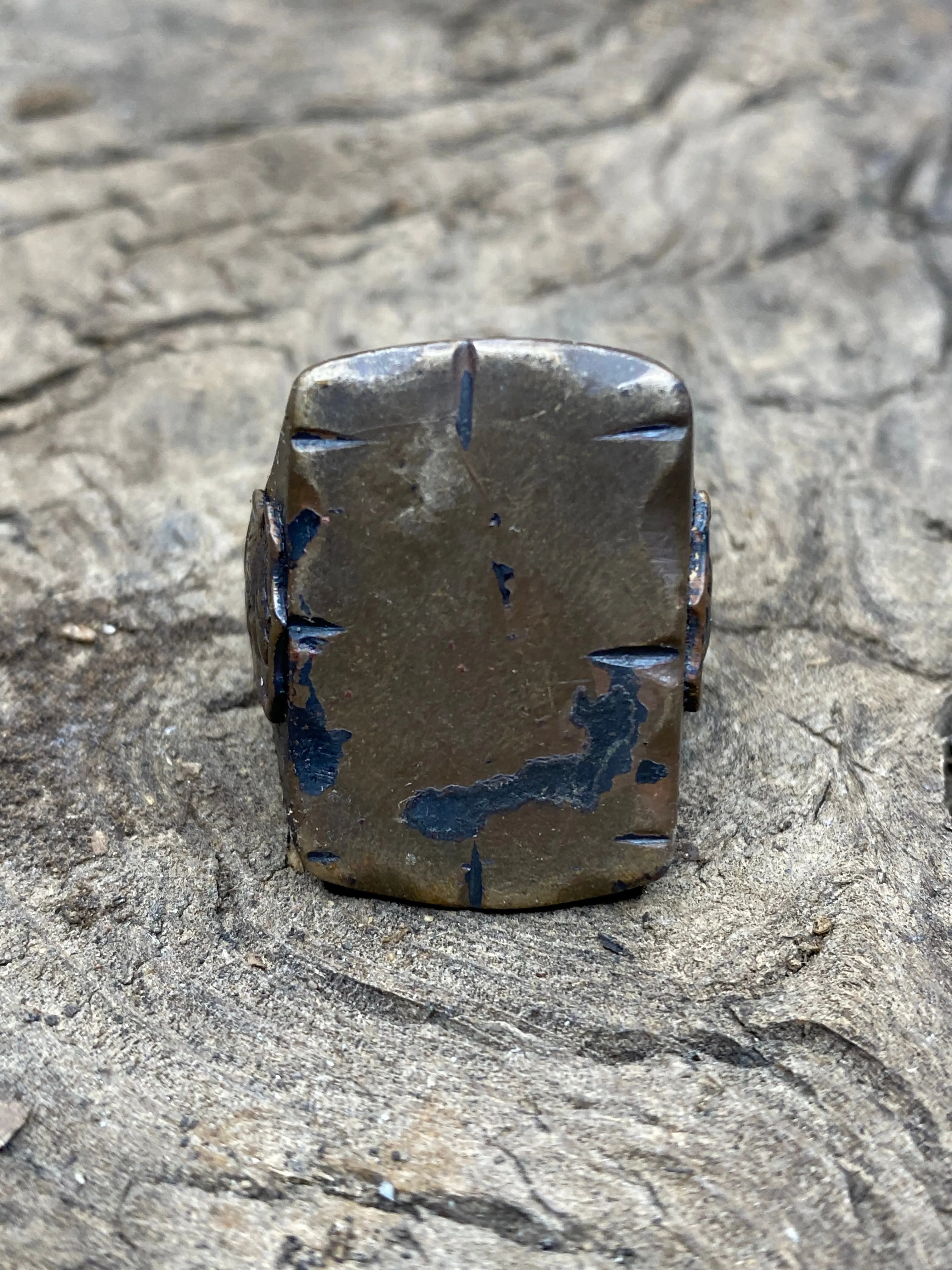 Vintage Brass Men's Ring - Size 9.5 sold by Cave and Post