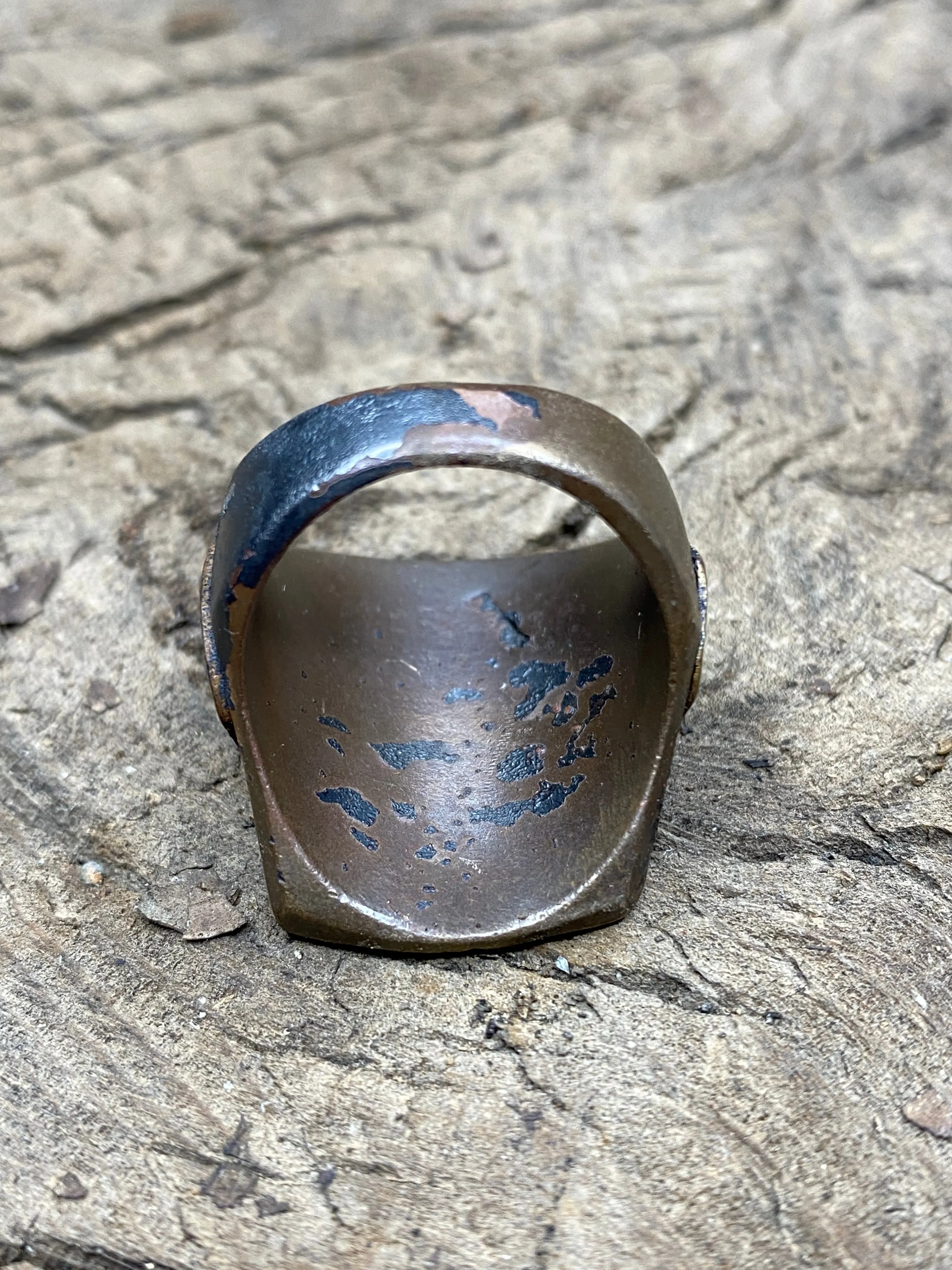 Vintage Brass Men's Ring - Size 9.5 sold by Cave and Post product image thumbnail 4