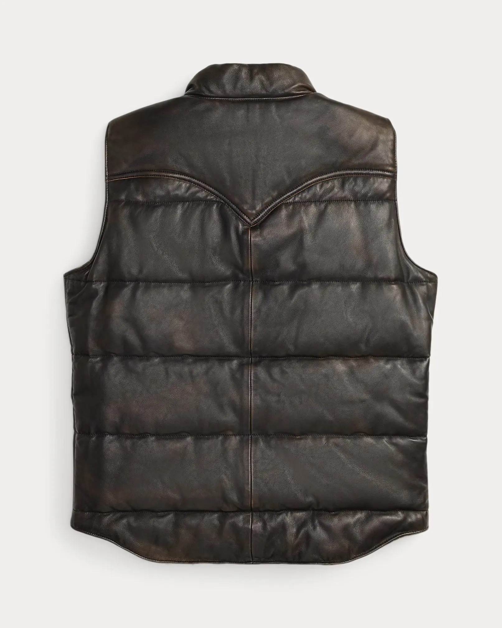 RRL Reversible Leather-Jacquard Vest sold by Cave and Post product image thumbnail 2