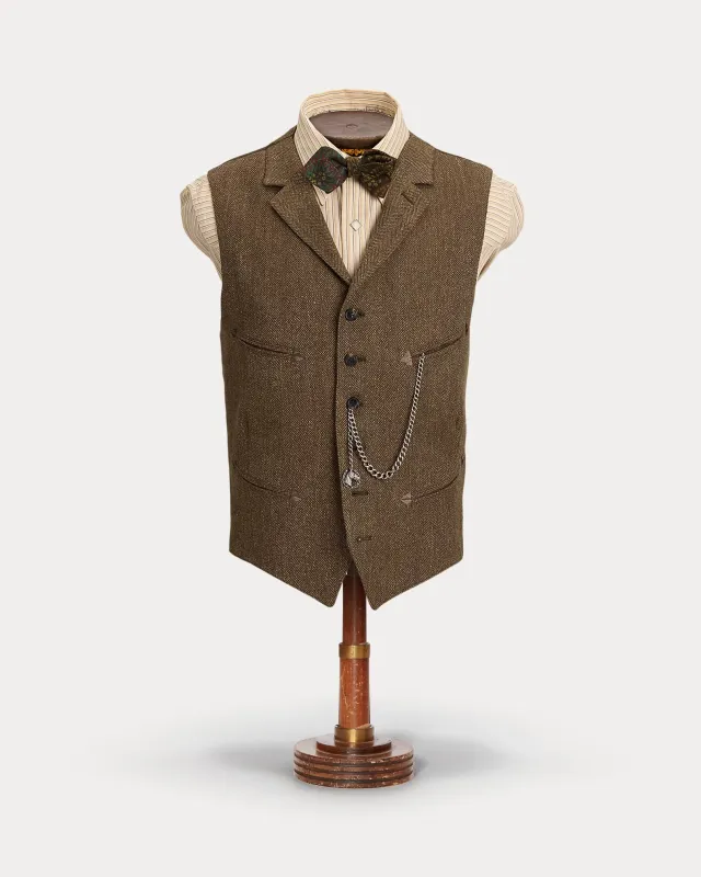 RRL Linen-Wool Western Vest made by RRL