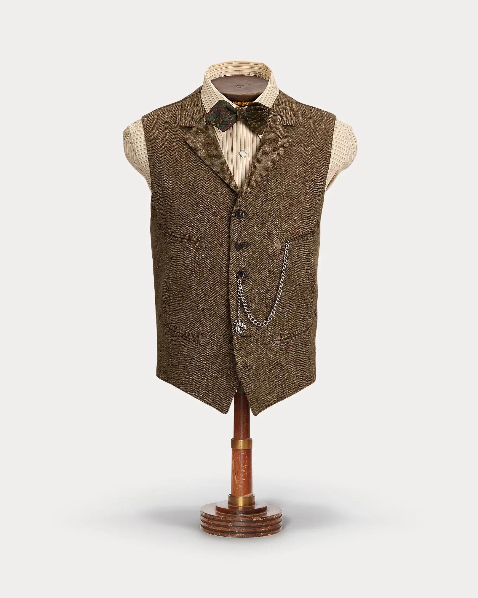 RRL Linen-Wool Western Vest sold by Cave and Post