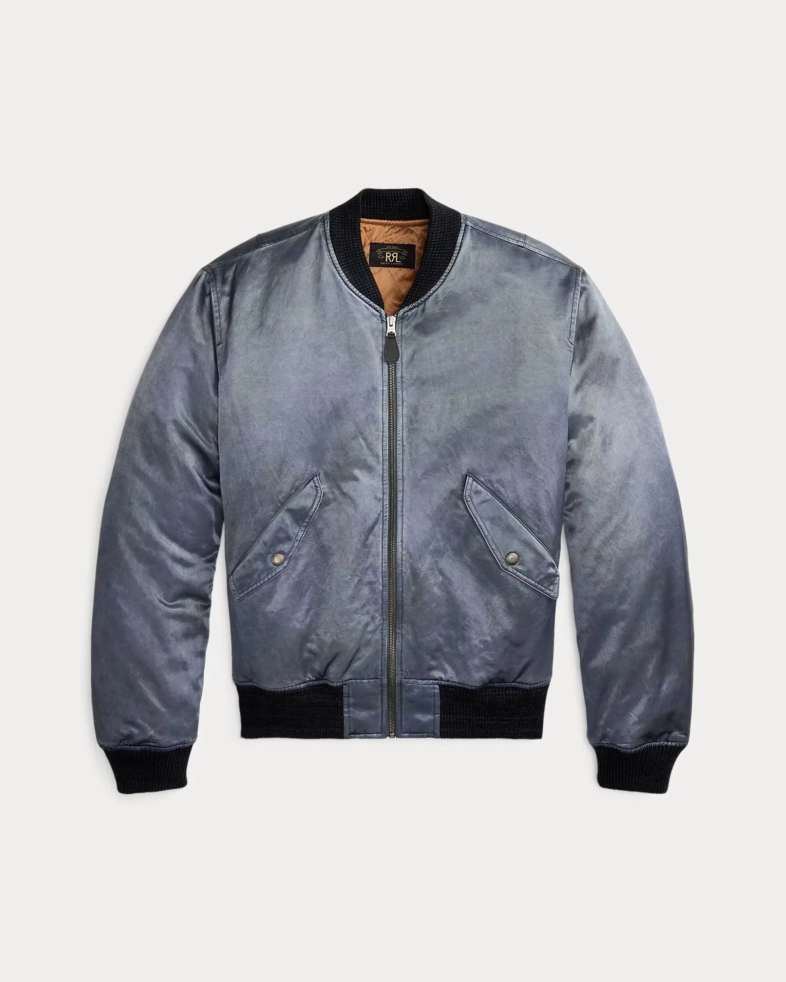 RRL Embroidered Satin Flight Jacket sold by Cave and Post
