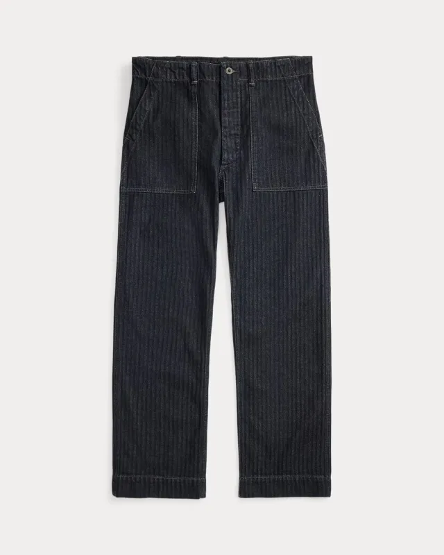 RRL Limited-Edition Indigo Herringbone Pant made by RRL
