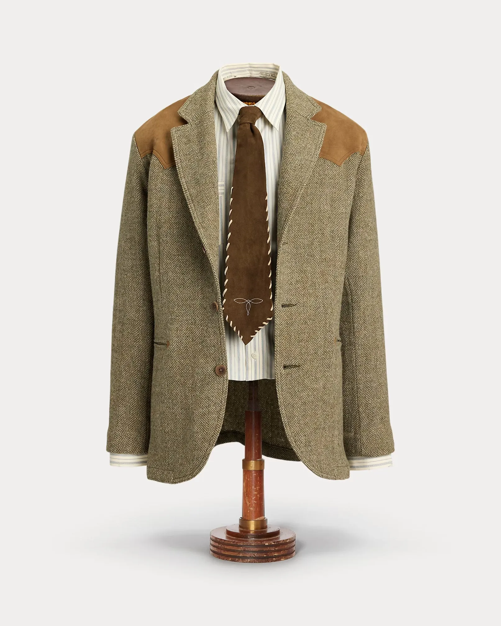 RRL Unconstructed Suede-Trim Sport Coat sold by Cave and Post