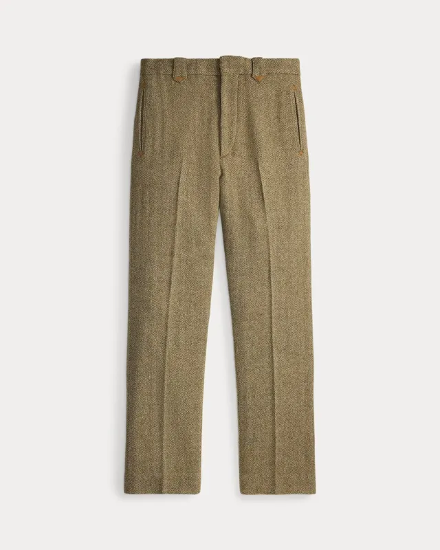 RRL Slim Fit Wool Herringbone Pant made by RRL