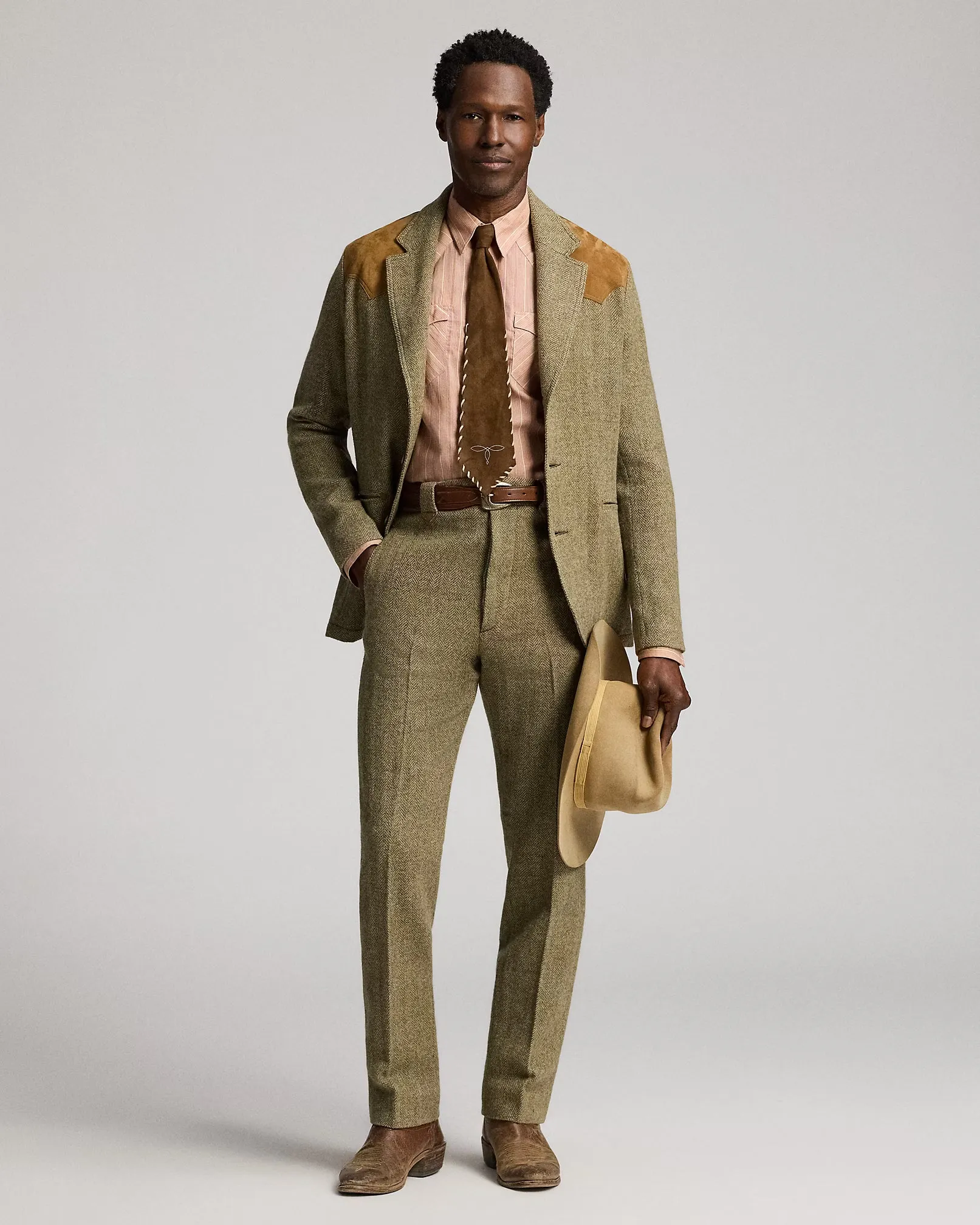 RRL Slim Fit Wool Herringbone Pant sold by Cave and Post product image thumbnail 2