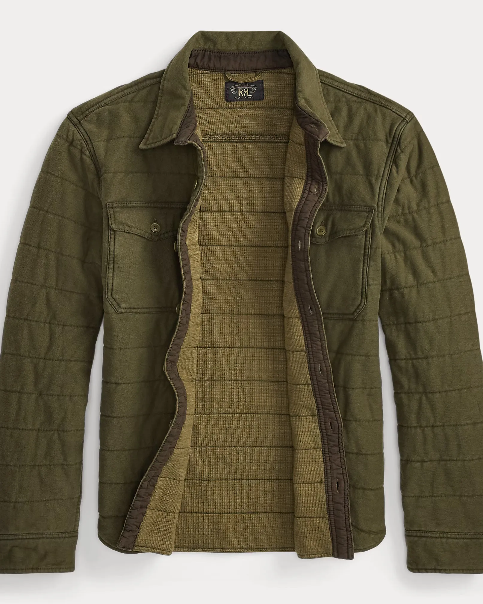 RRL Quilted Jersey Overshirt sold by Cave and Post product image thumbnail 3