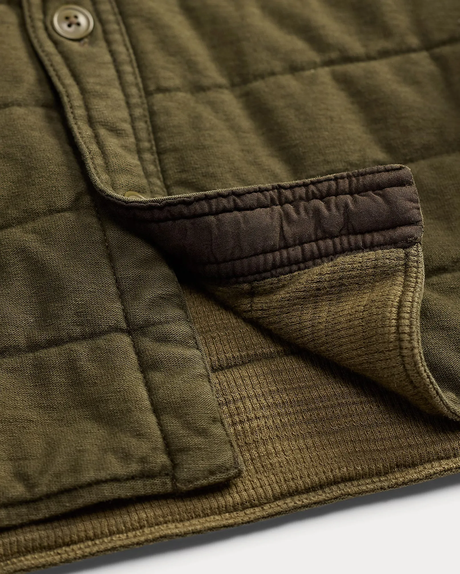 RRL Quilted Jersey Overshirt sold by Cave and Post product image thumbnail 5