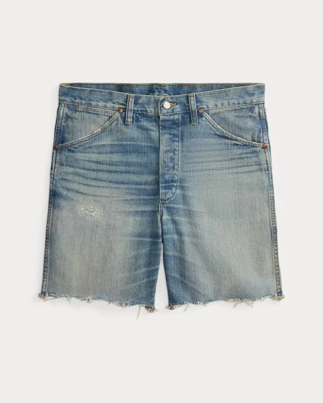 RRL Straight Fit Byran Denim Short made by RRL