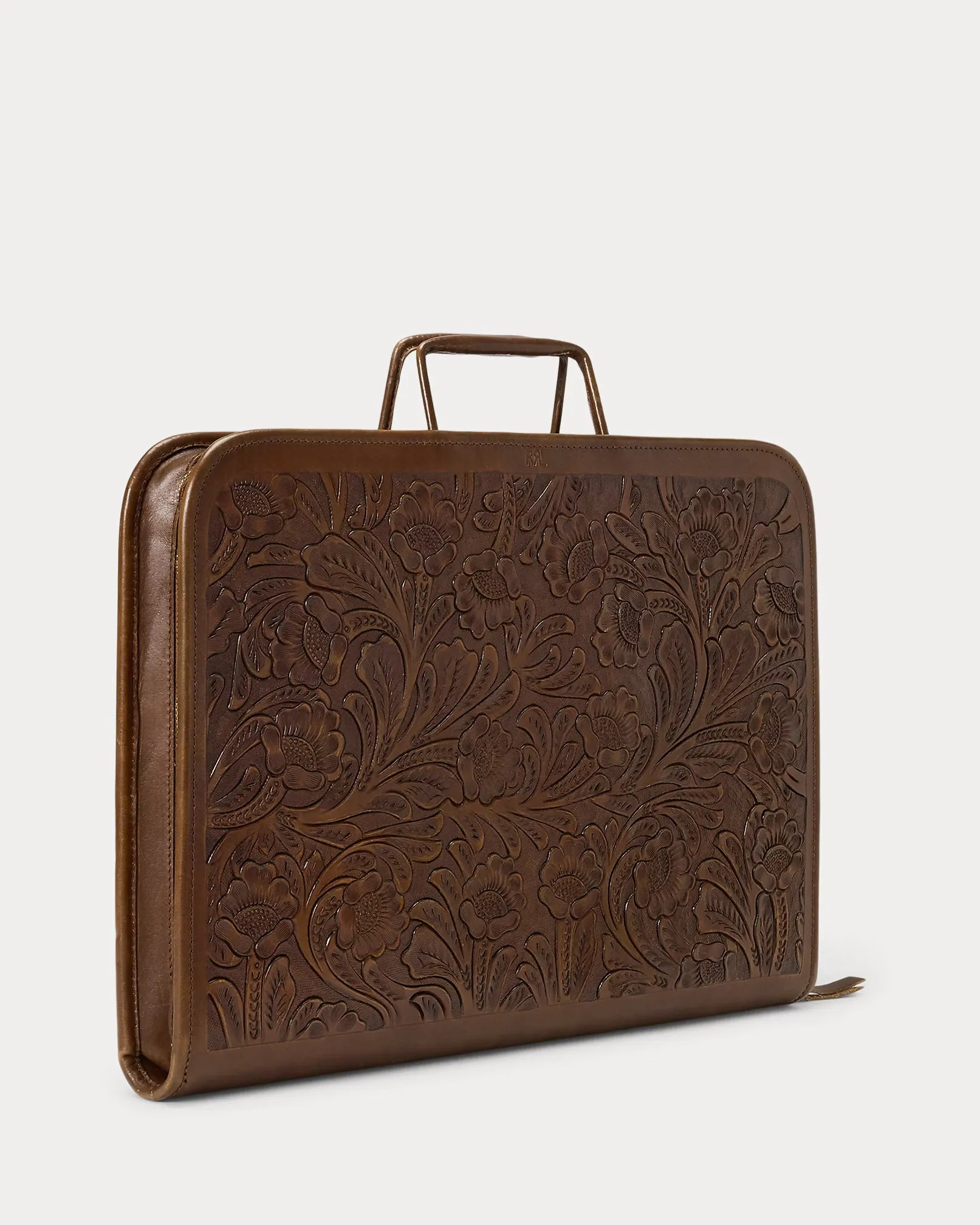 RRL Hand-Tooled Leather Briefcase sold by Cave and Post product image thumbnail 2