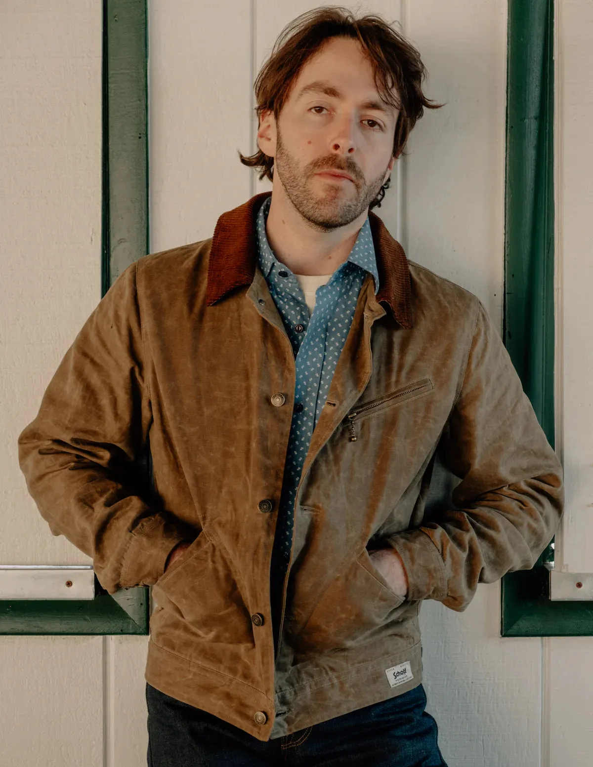 Schott 8510 Waxed Cotton Mechanic Jacket sold by Cave and Post product image thumbnail 3