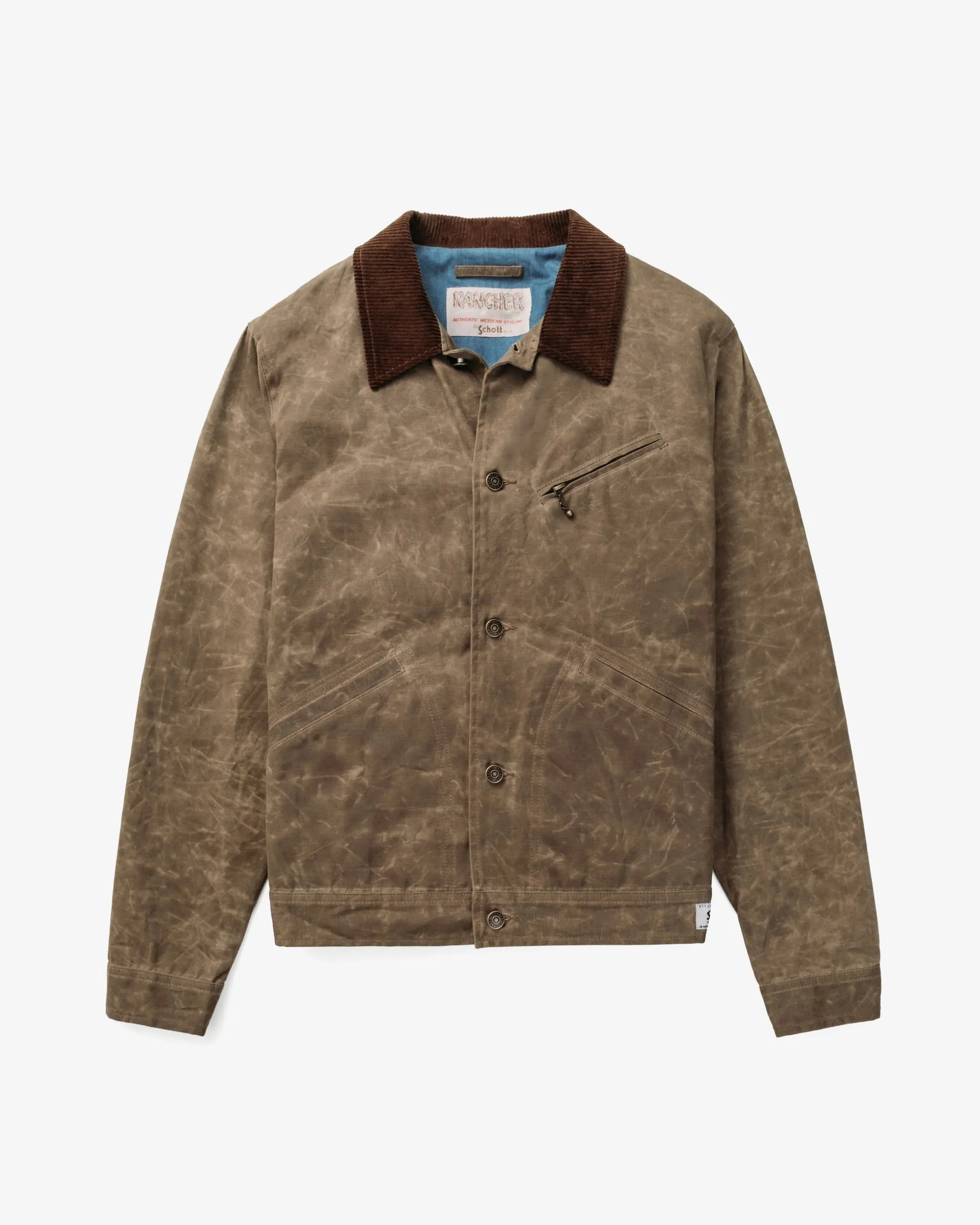 Schott 8510 Waxed Cotton Mechanic Jacket sold by Cave and Post