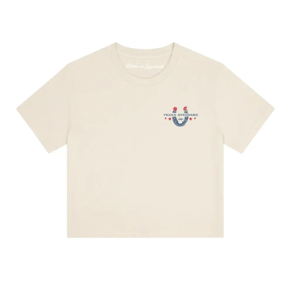 Women's Crop Tee- No Work No Luck sold by Cave and Post product image thumbnail 2
