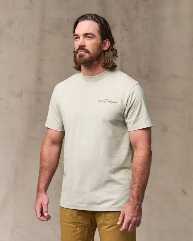 Diamond Graphic T-shirt - Gray Sky made by Filson