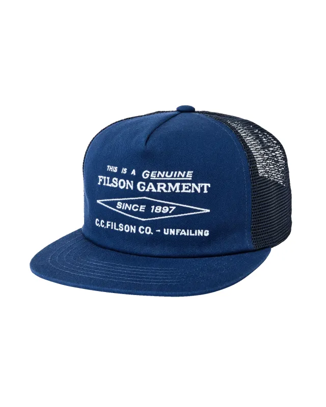 Diamond Trucker Mesh Cap made by Filson
