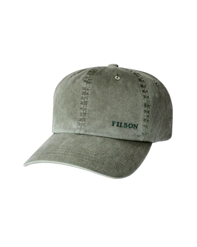 Washed Low-profile Logger Cap - Washed Olive made by Filson
