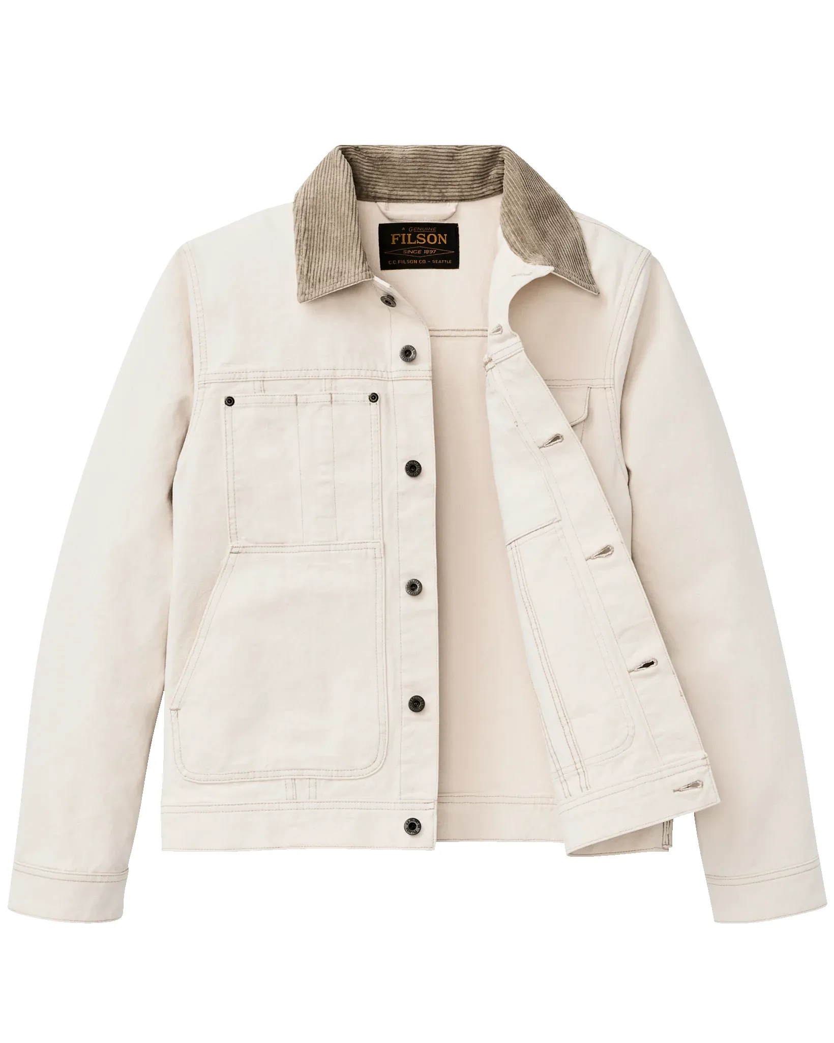 Rustic Canvas Short Cruiser Jacket - Natural Seed sold by Cave and Post product image thumbnail 4