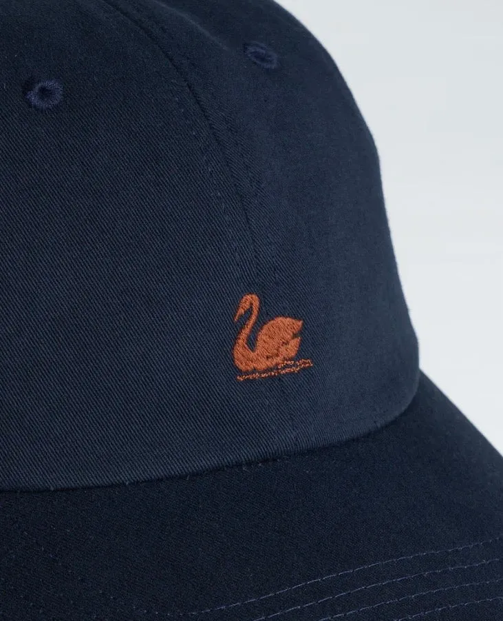 Swan Logo Cotton Twill Cap-Night Blue sold by Cave and Post product image thumbnail 2