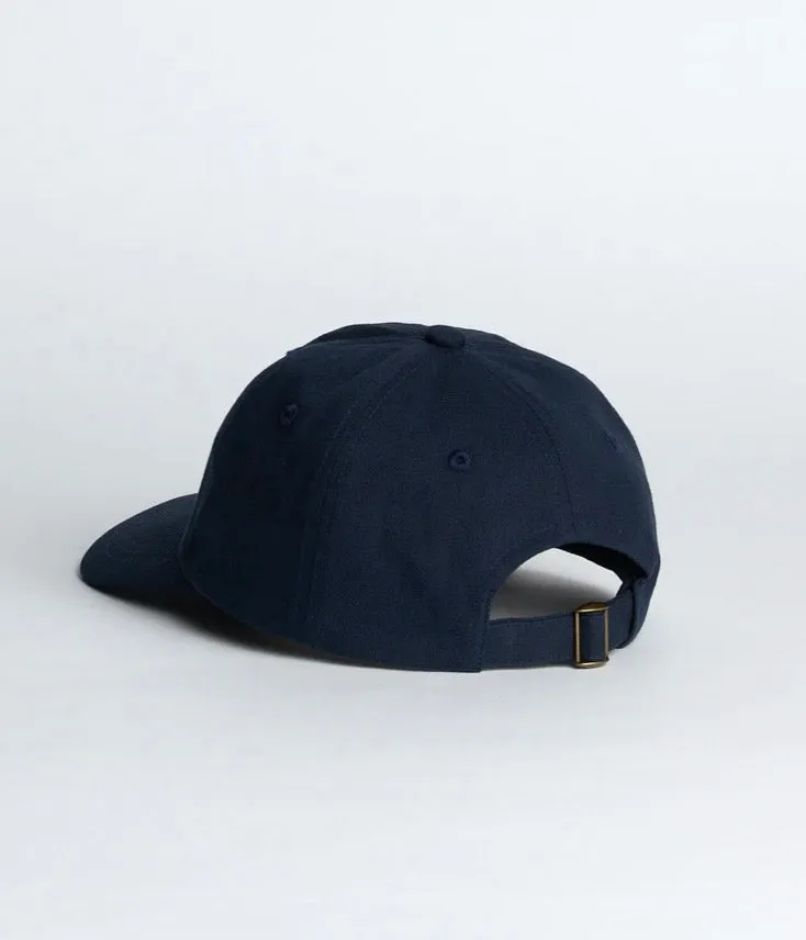 Swan Logo Cotton Twill Cap-Night Blue sold by Cave and Post product image thumbnail 4