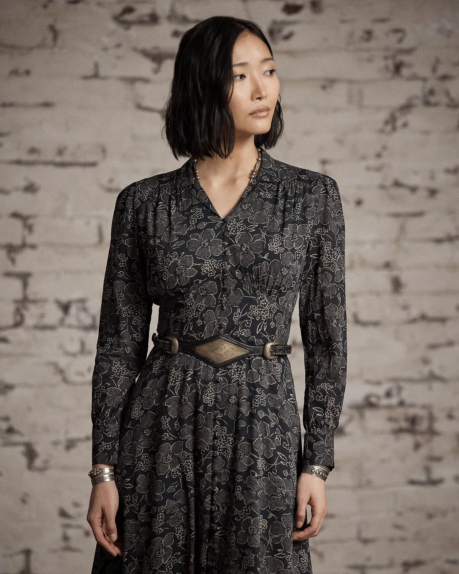 RRL Floral-Print Crepe Dress sold by Cave and Post product image thumbnail 3