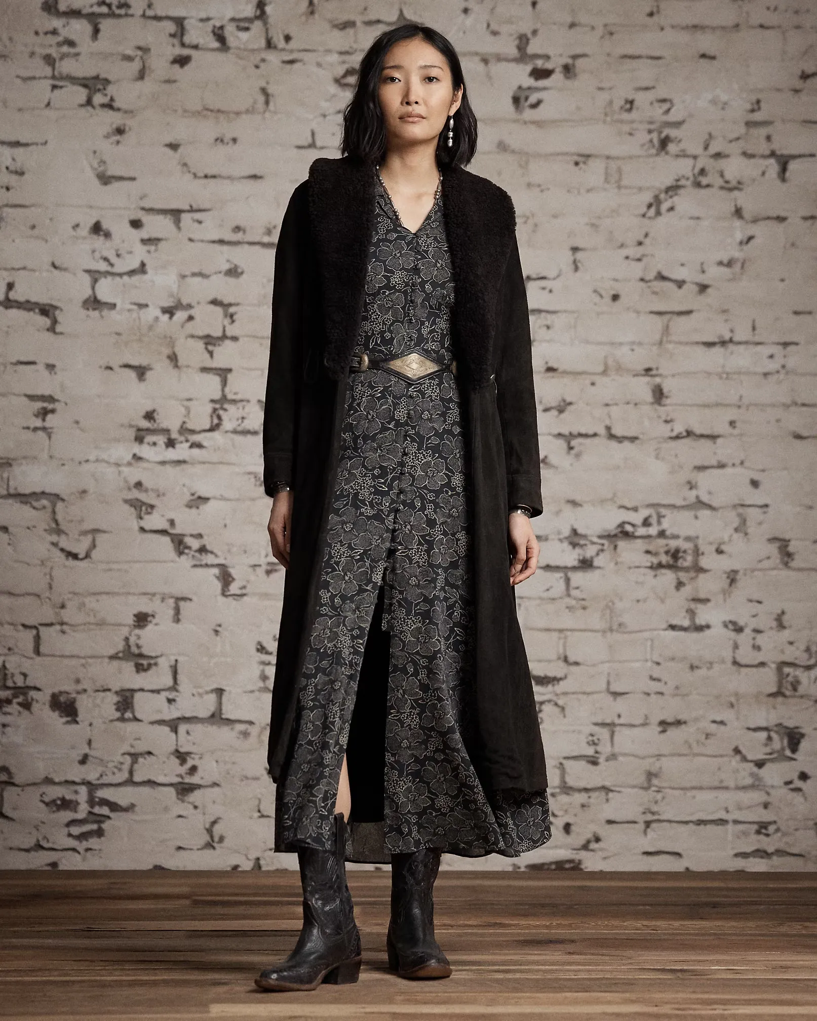 RRL Floral-Print Crepe Dress sold by Cave and Post product image thumbnail 2