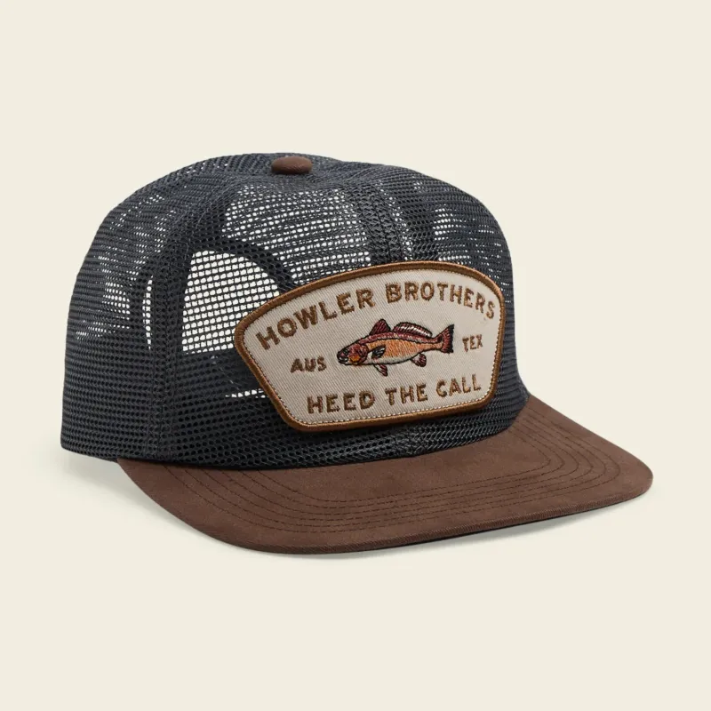 Redfish Feedstore Snapback - Brown/Grey made by Cave and Post
