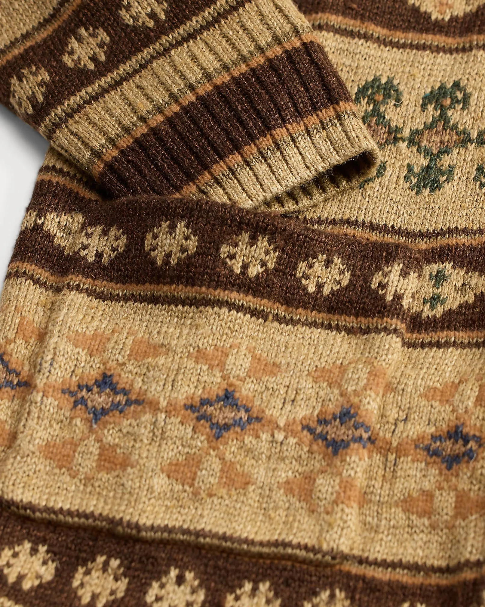 RRL Jacquard-Knit Linen-Blend Cardigan sold by Cave and Post product image thumbnail 4