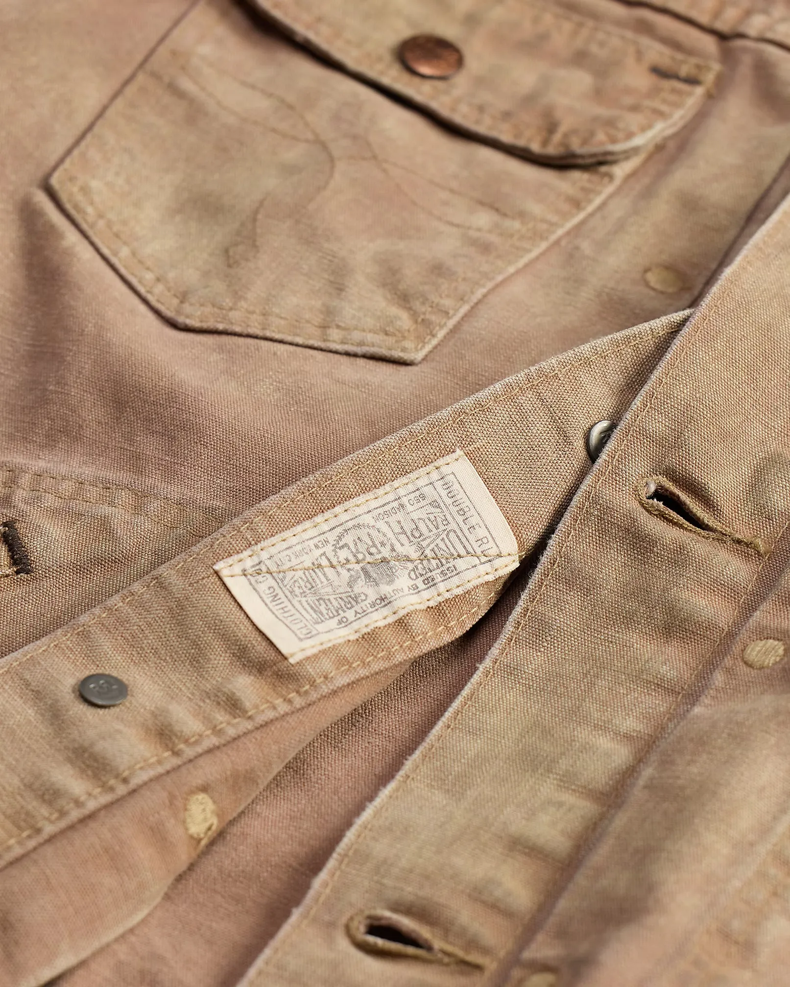 RRL Distressed Canvas Trucker Jacket sold by Cave and Post product image thumbnail 3