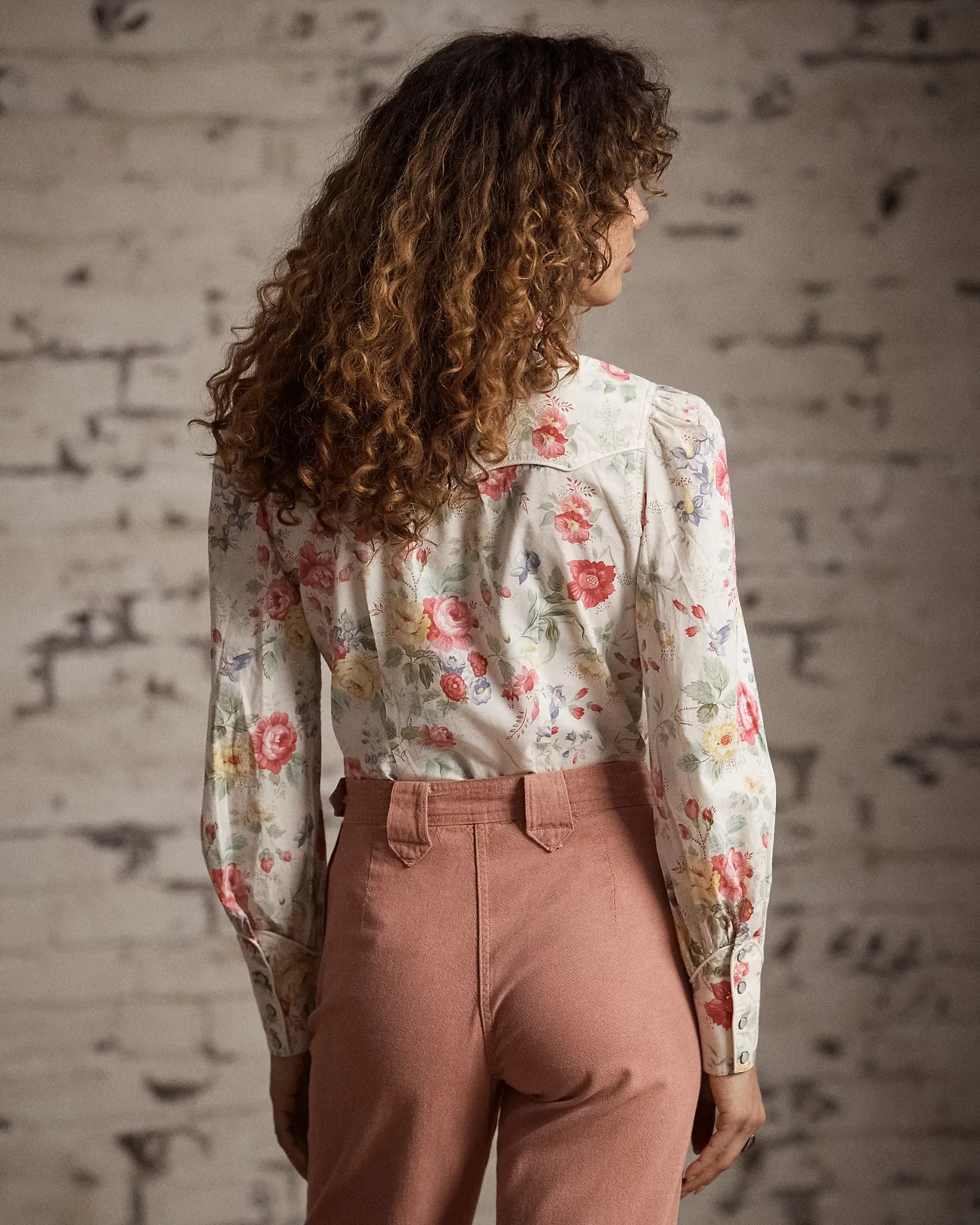 RRL Floral Cotton Voile Western Blouse sold by Cave and Post product image thumbnail 4