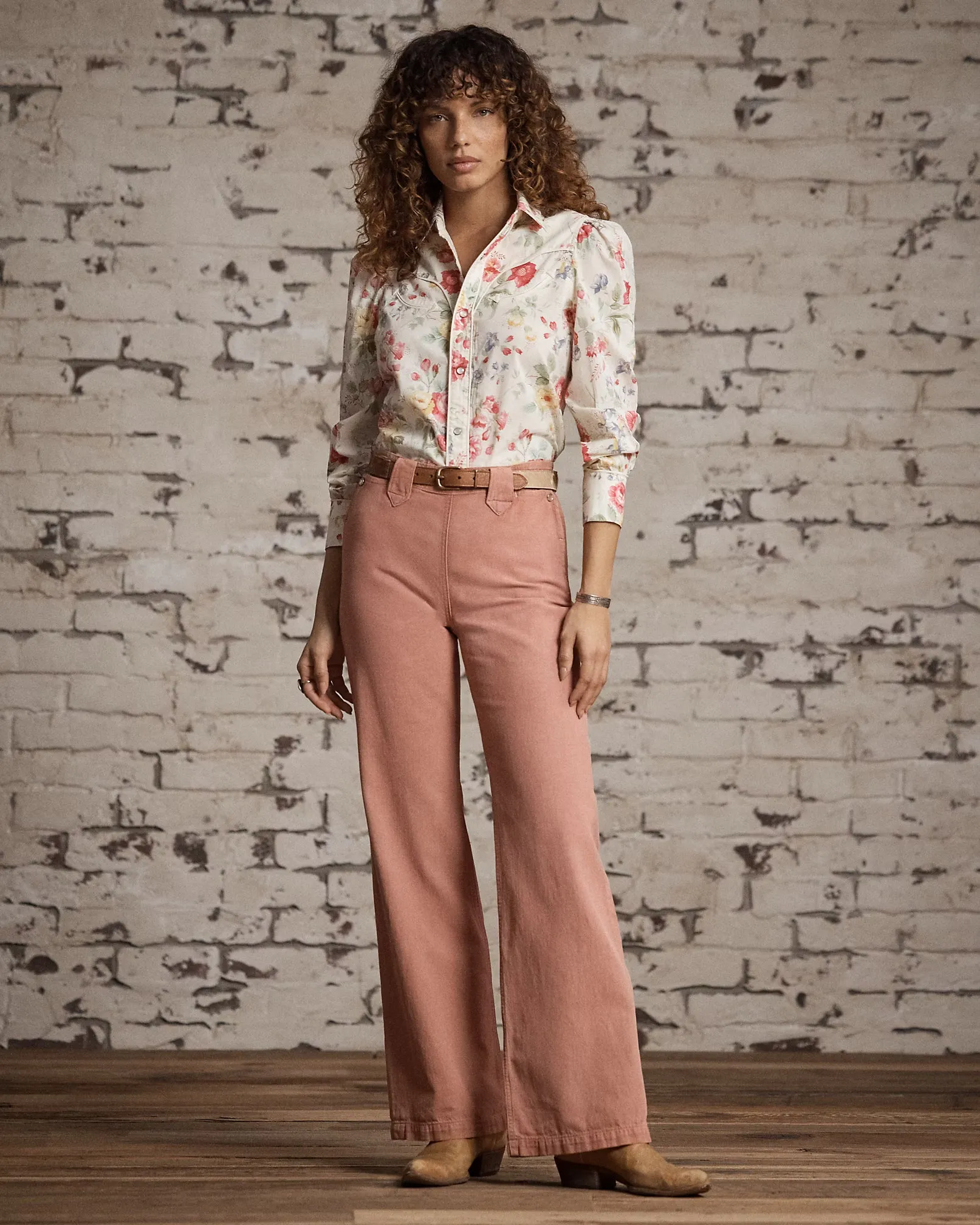 RRL Floral Cotton Voile Western Blouse sold by Cave and Post product image thumbnail 3
