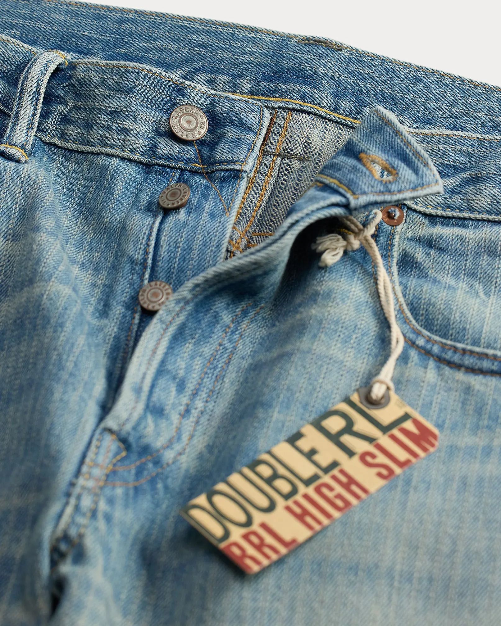 RRL High Slim Jacquard Denim Jean sold by Cave and Post product image thumbnail 3