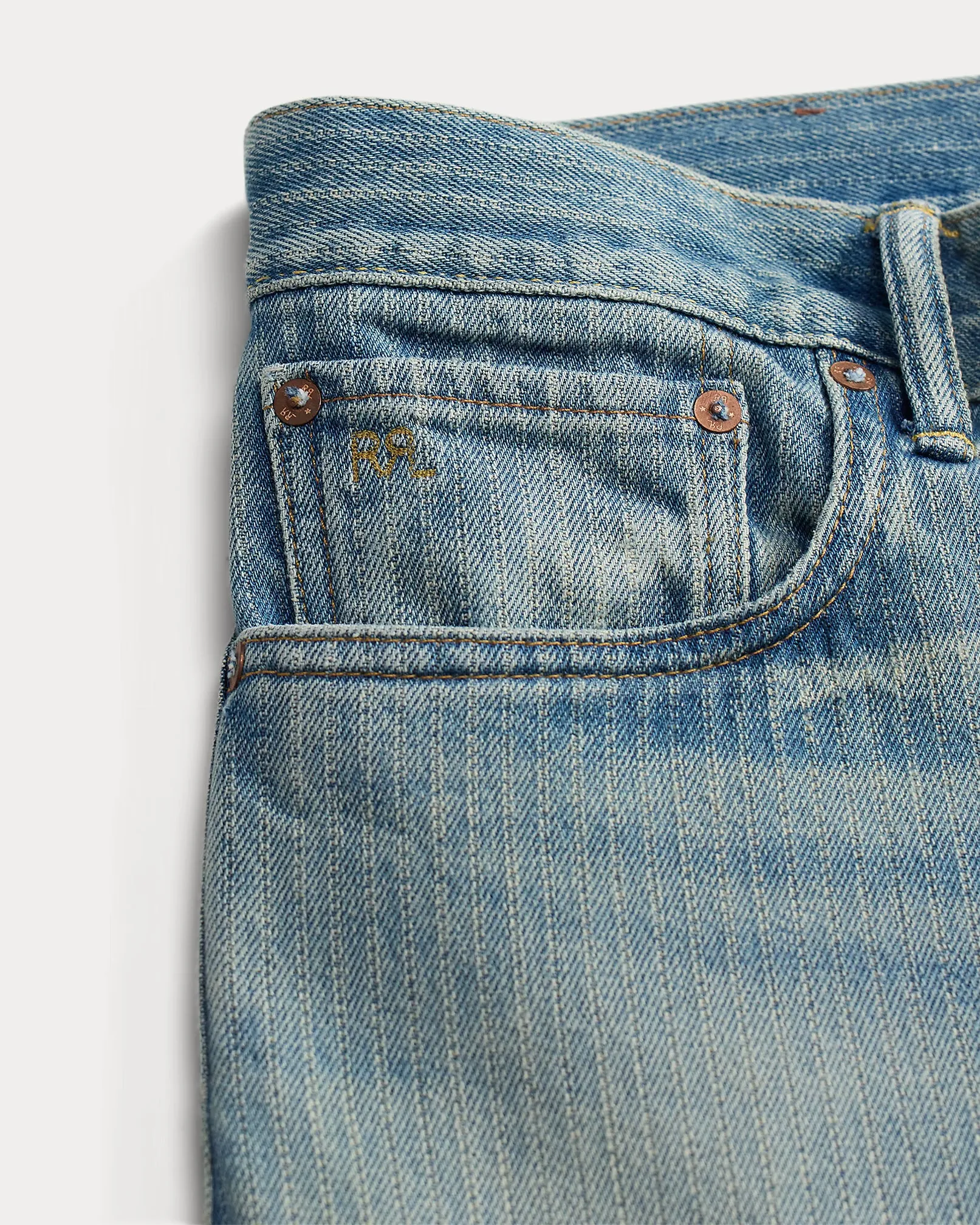 RRL High Slim Jacquard Denim Jean sold by Cave and Post product image thumbnail 4