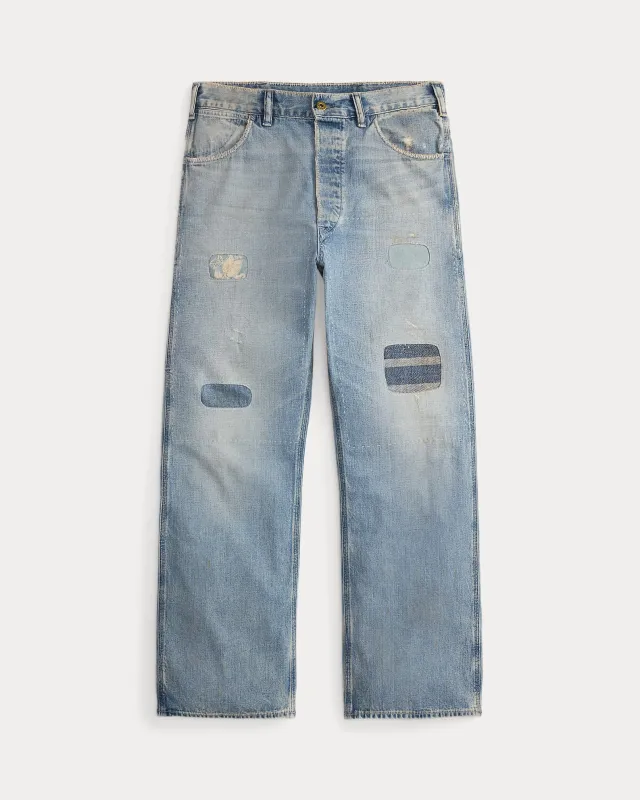 RRL Repaired Earlston Carpenter Jean made by RRL