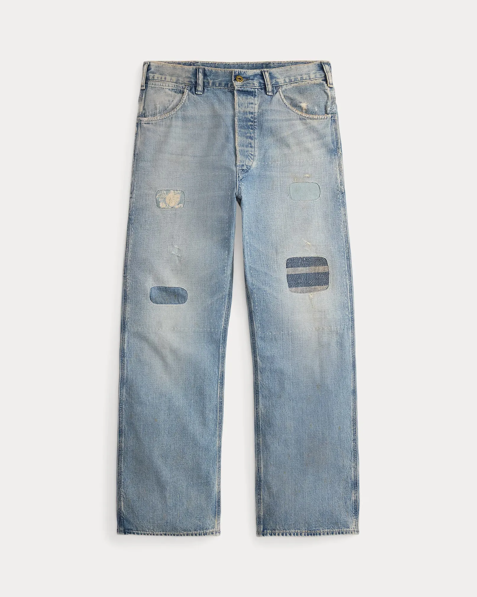 RRL Repaired Earlston Carpenter Jean sold by Cave and Post
