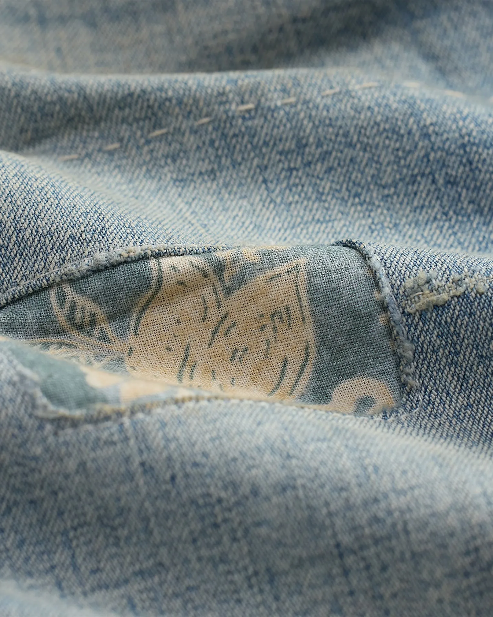RRL Repaired Earlston Carpenter Jean sold by Cave and Post product image thumbnail 5