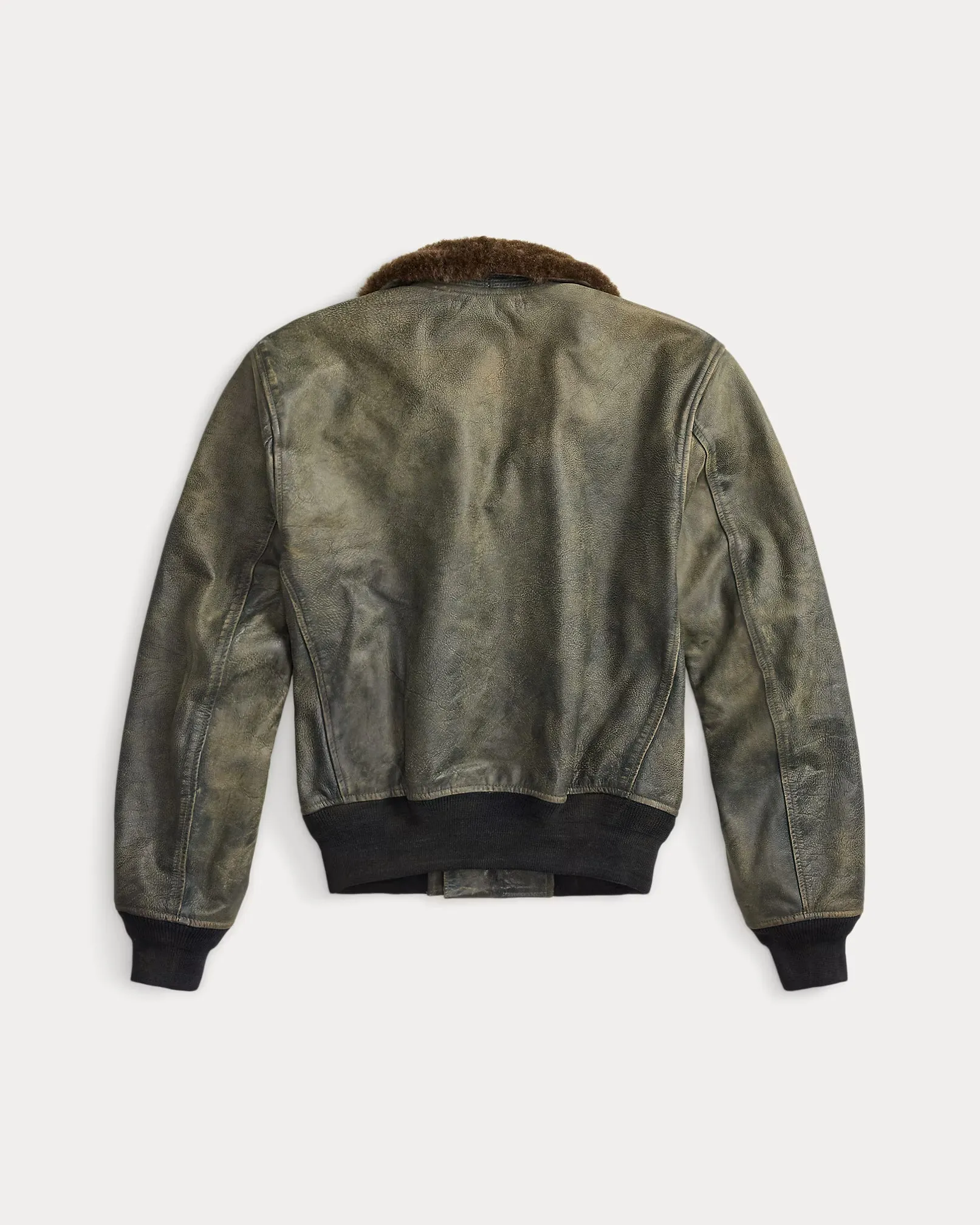 RRL Shearling-Collar Leather Flight Jacket sold by Cave and Post product image thumbnail 5