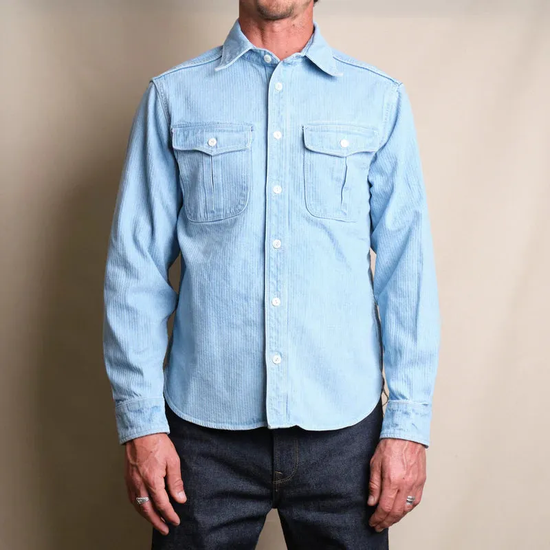 Rancho Bleach Indigo Cord made by Freenote Cloth