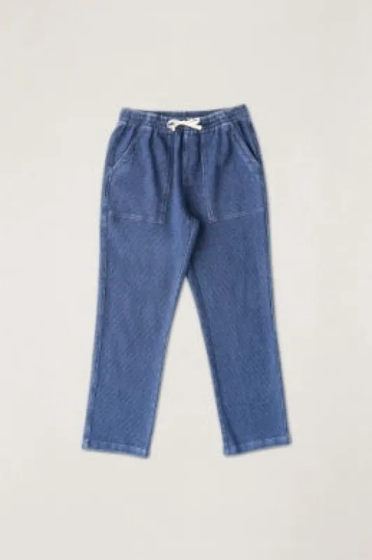 Textured Wale Jam Pant - Washed Indigo made by Rhythm.