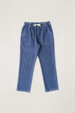 Textured Wale Jam Pant - Washed Indigo sold by Cave and Post